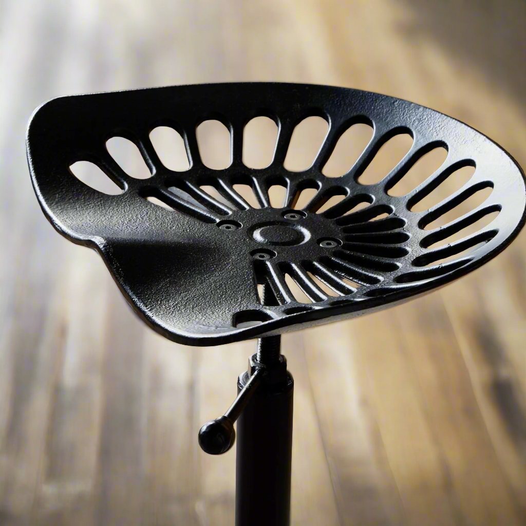 Adjustable Tractor Seat – Industrial Chic with Functional Comfort