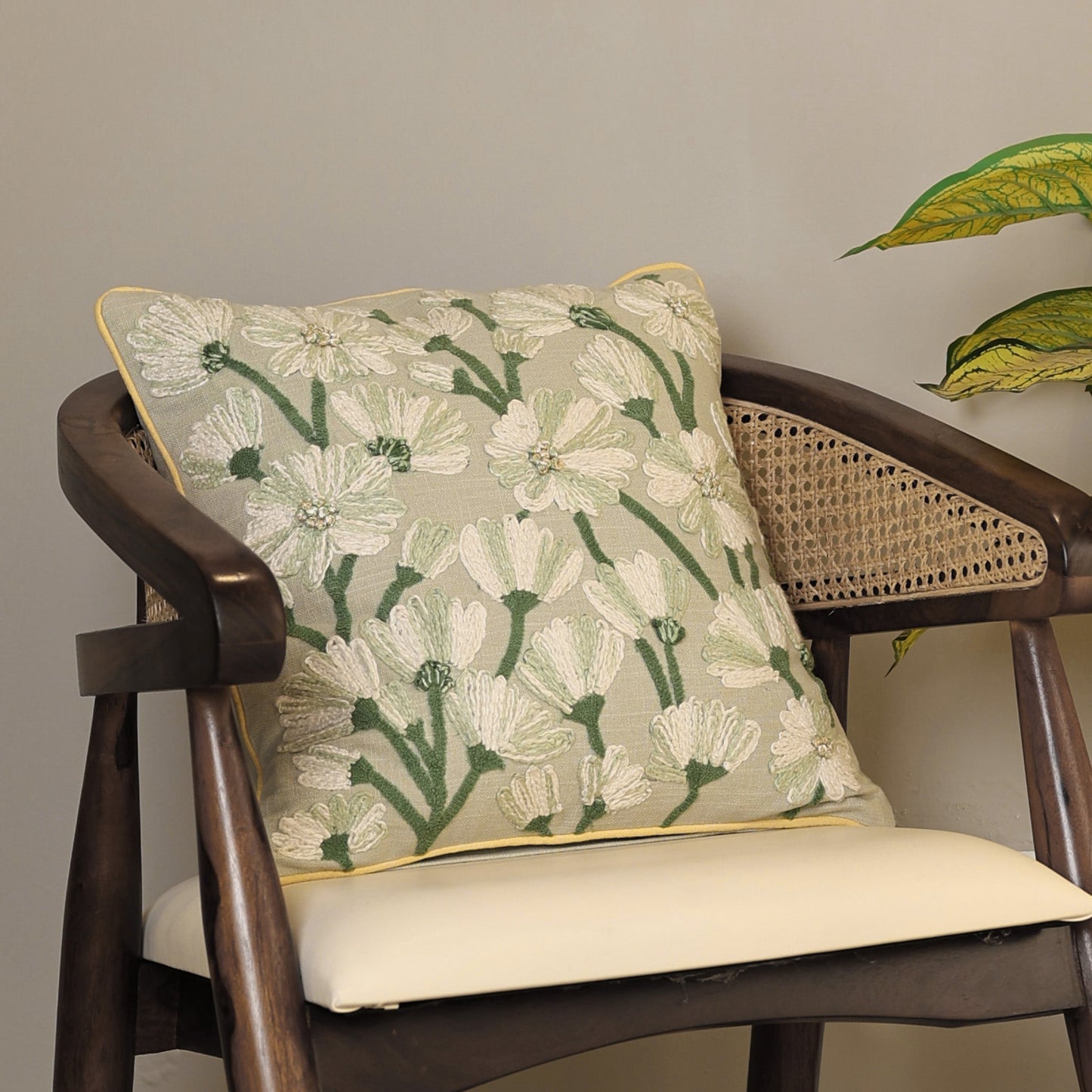 Georgia Cotton Floral Cushion