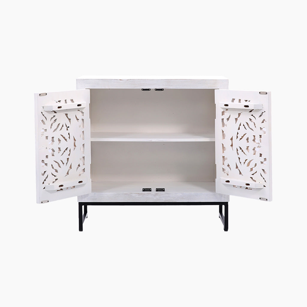 Mandala Two Door Wooden Cabinet