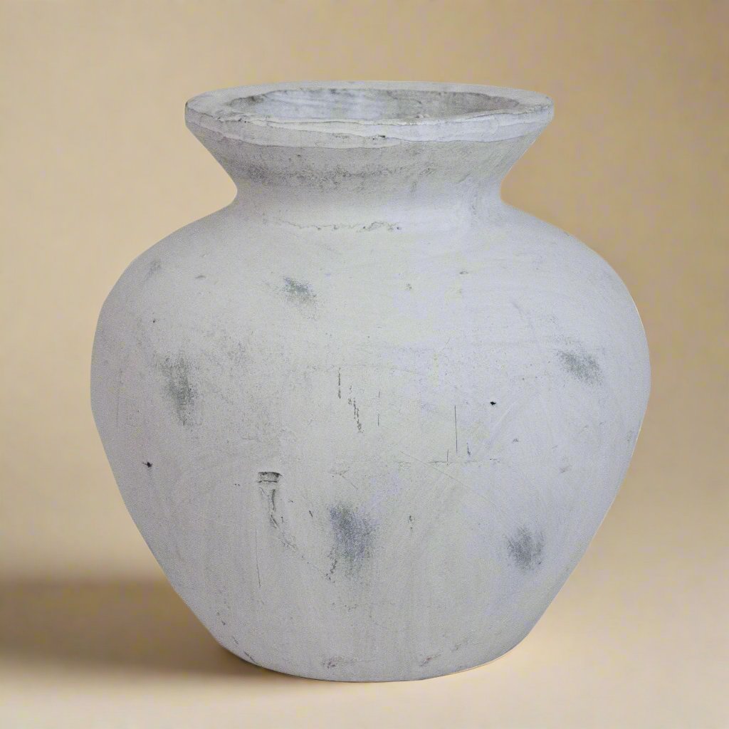 Darcy Antique White Vase