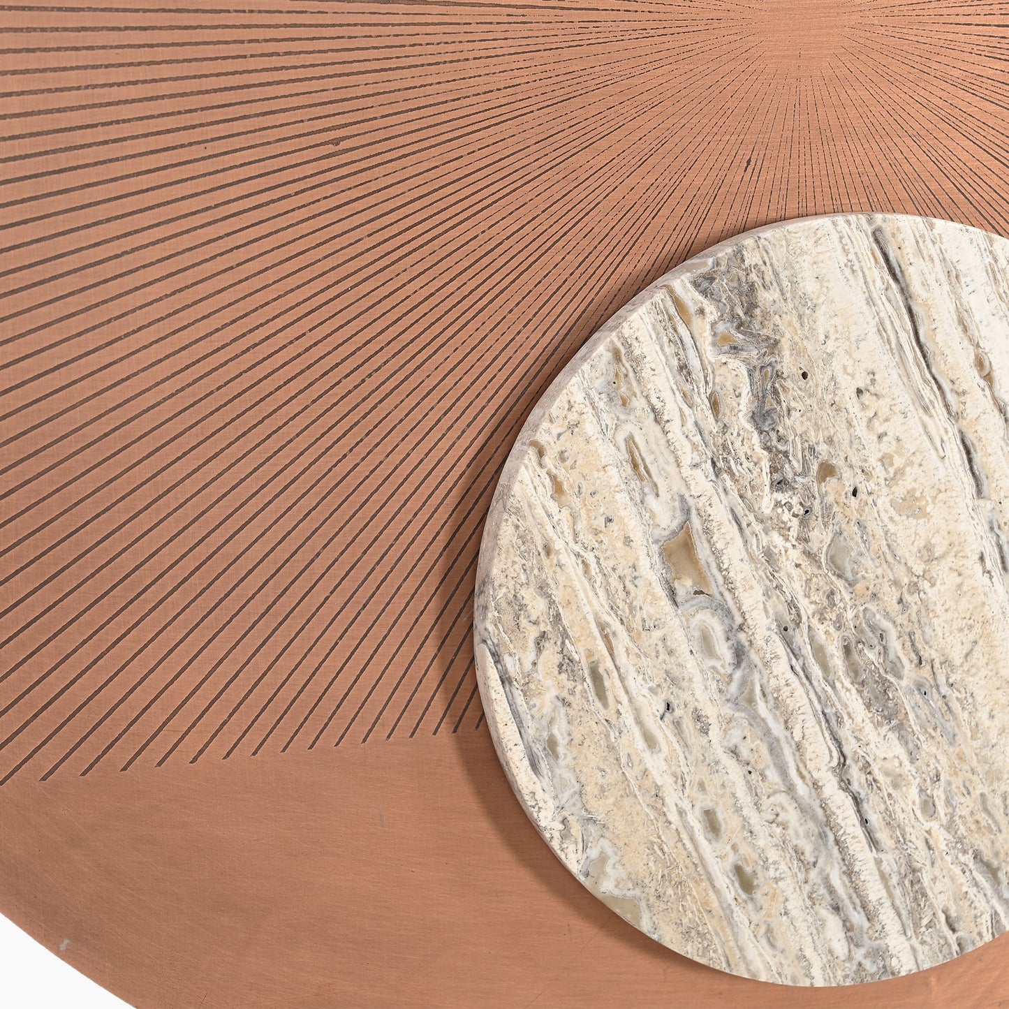 Rayen Iron Wall Panel With Marble Inlay (Set of 3)