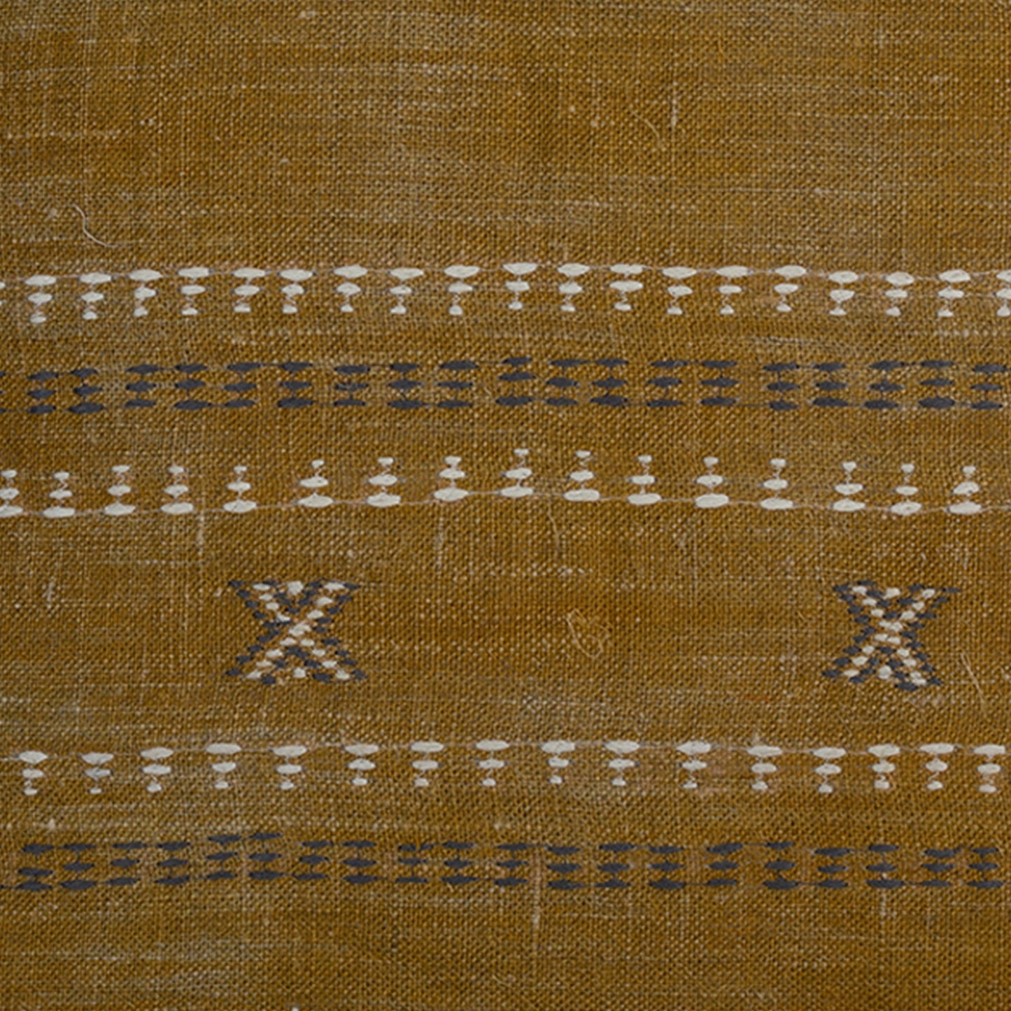 Lopa Yellow Cotton-Linen cushion