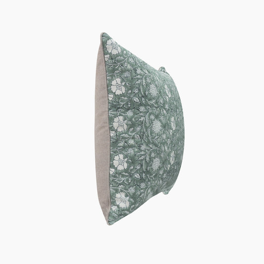 Isla Lush Green Cotton Cushion