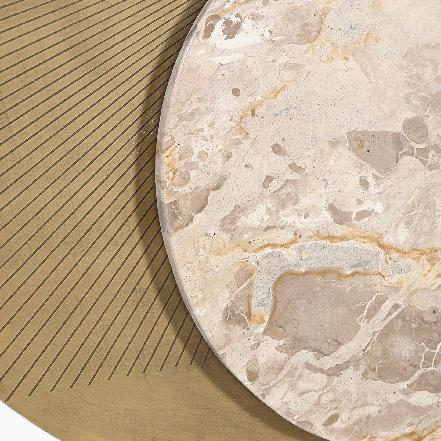 Rayen Iron Wall Panel With Marble Inlay (Set of 3)