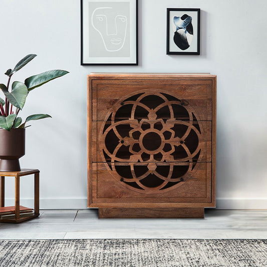 Flower of Life Three Chest of Drawers