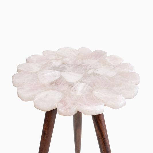 Myra Rose Quartz End Table