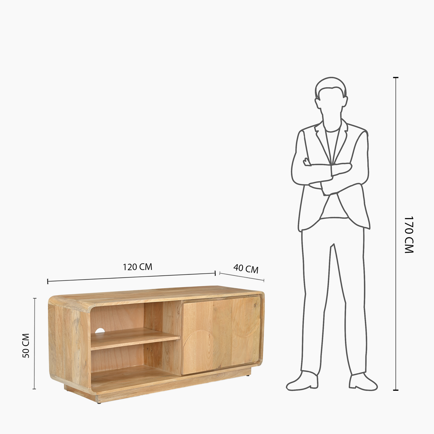 Ashford One Door Media Unit