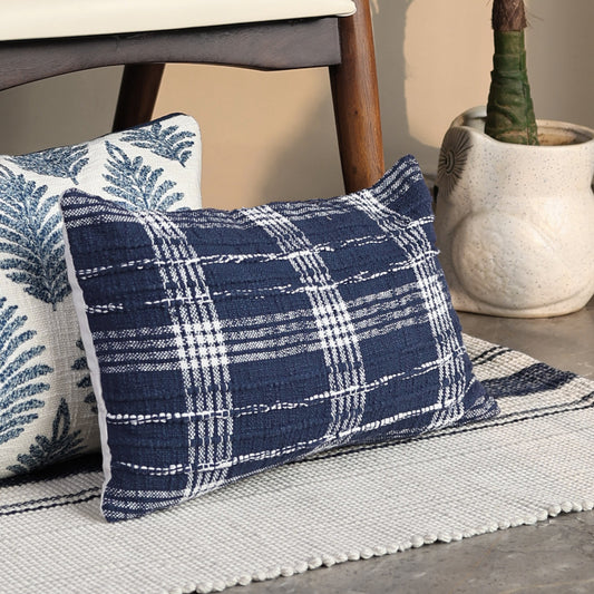 Guinevere Blue Cotton Cushion