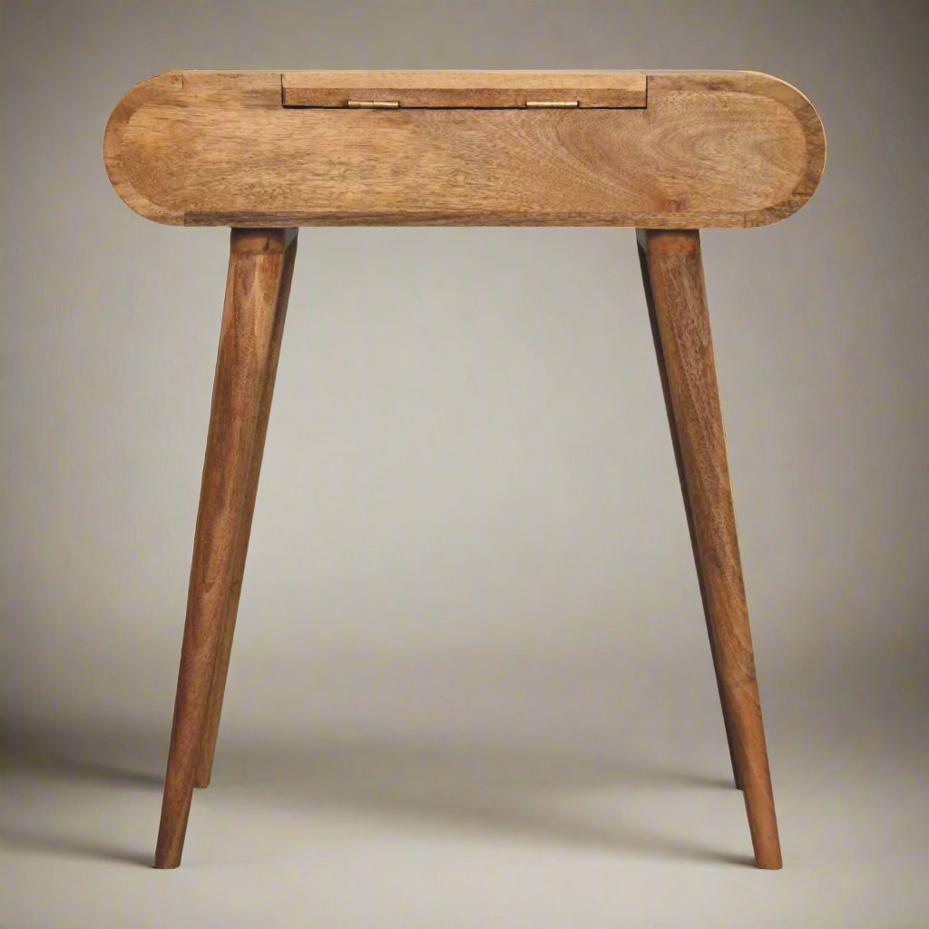 Mini Oak-ish Round Dressing Table