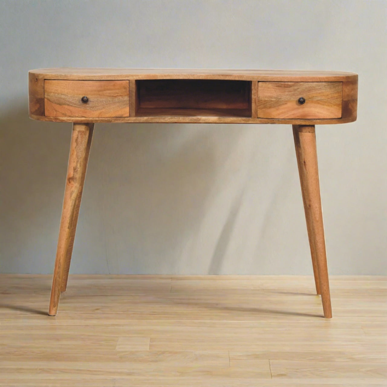 Oak-ish Wave Writing Desk