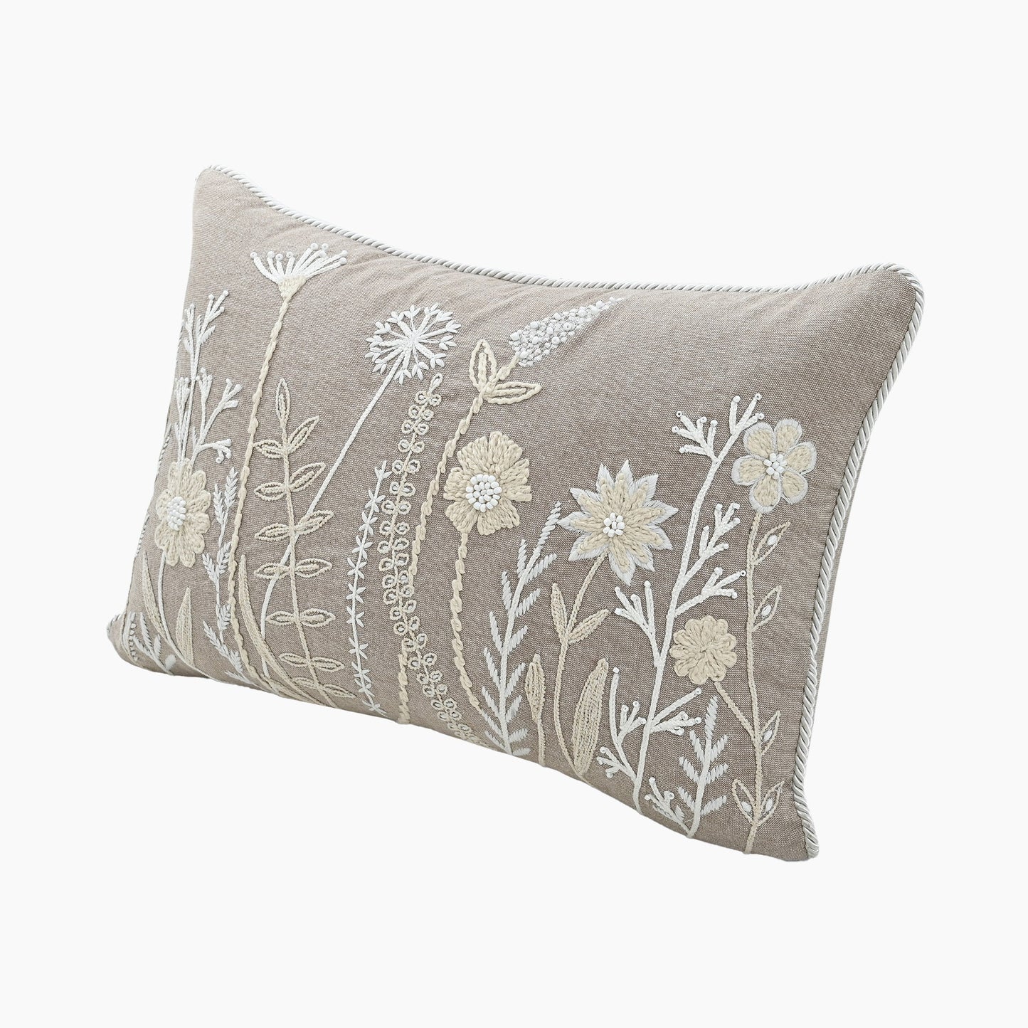 SpringTime Cotton Embroidered Cushion