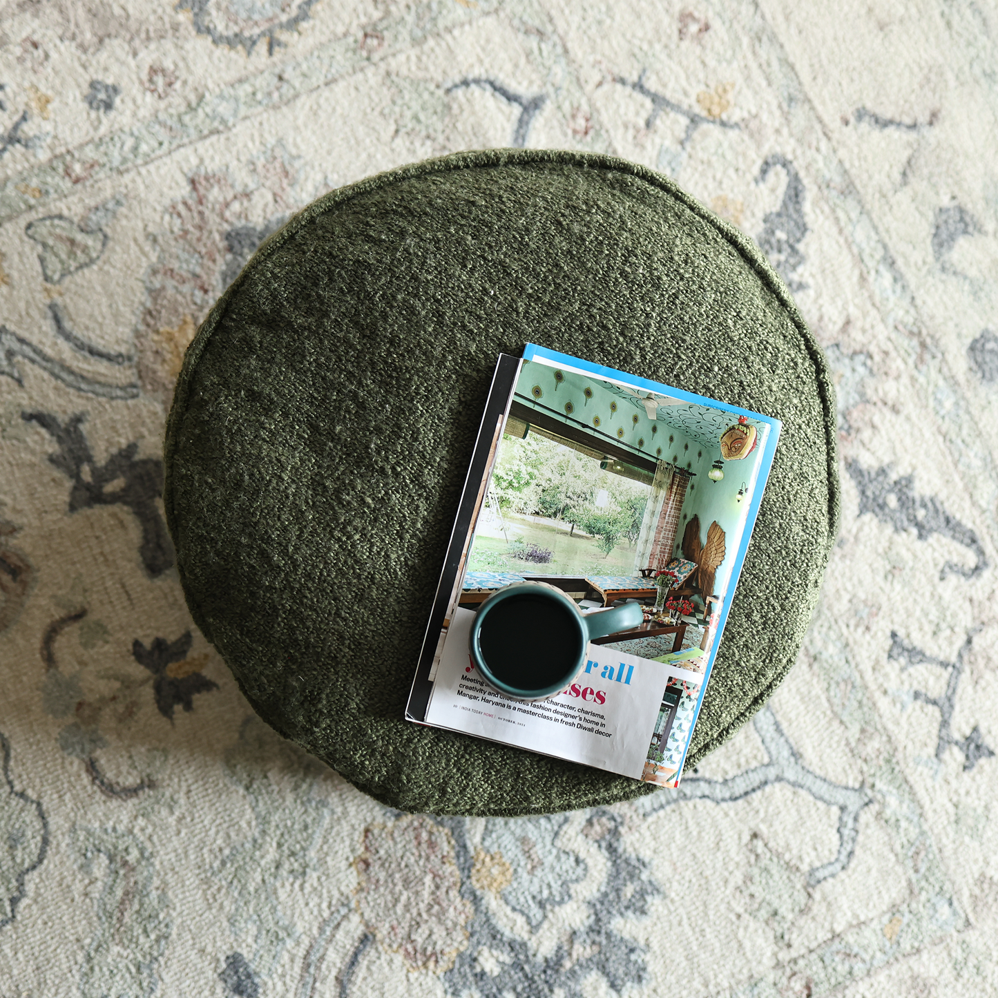 Jac Green Pouffe