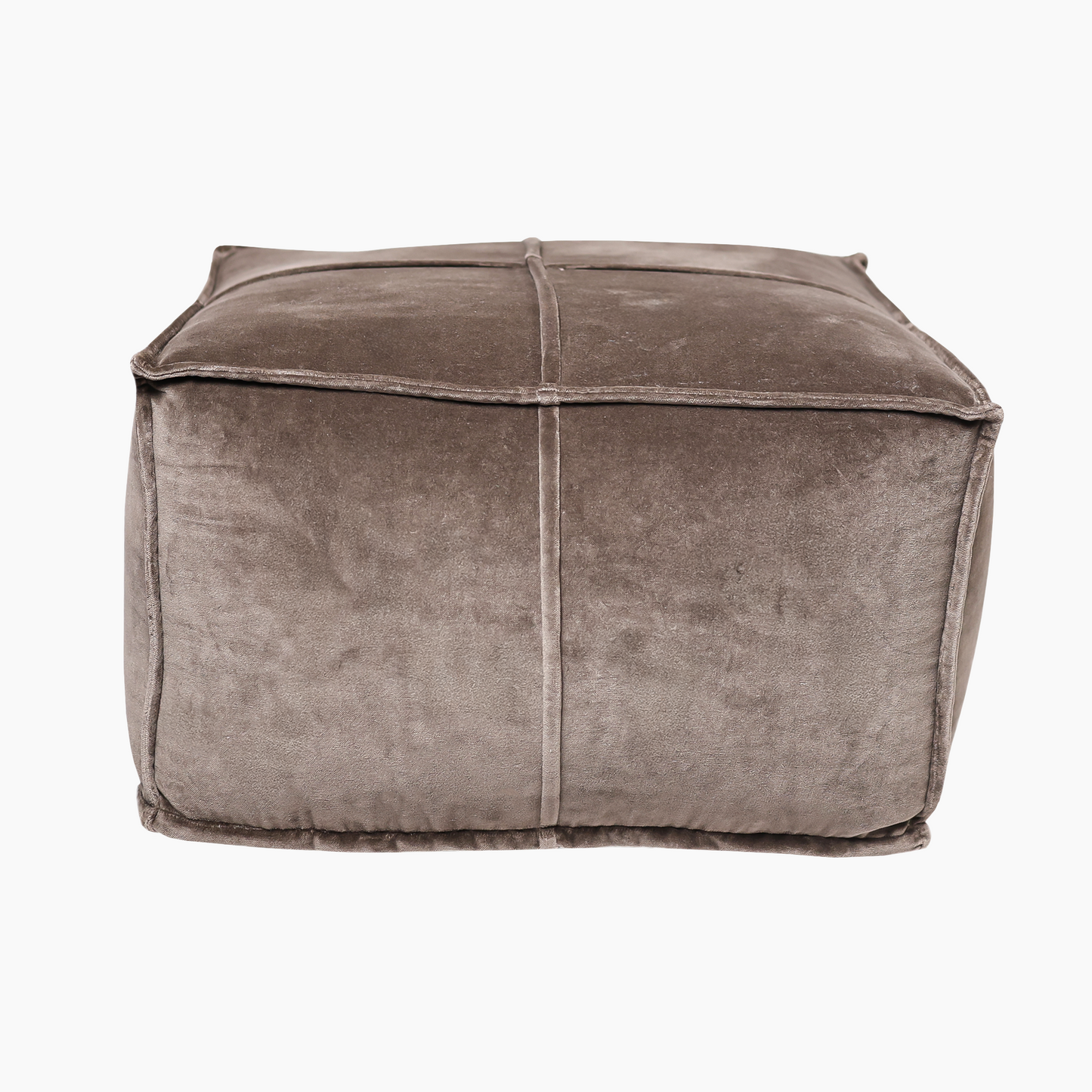 Tomos Brown Cotton Pouffe