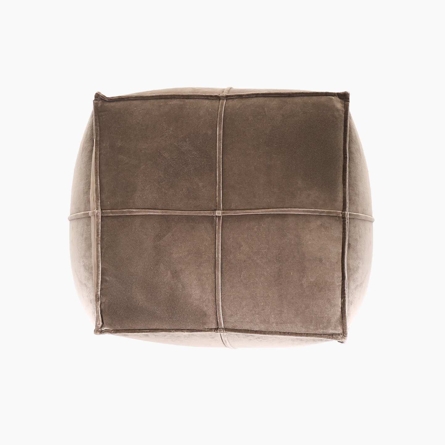Tomos Brown Cotton Pouffe
