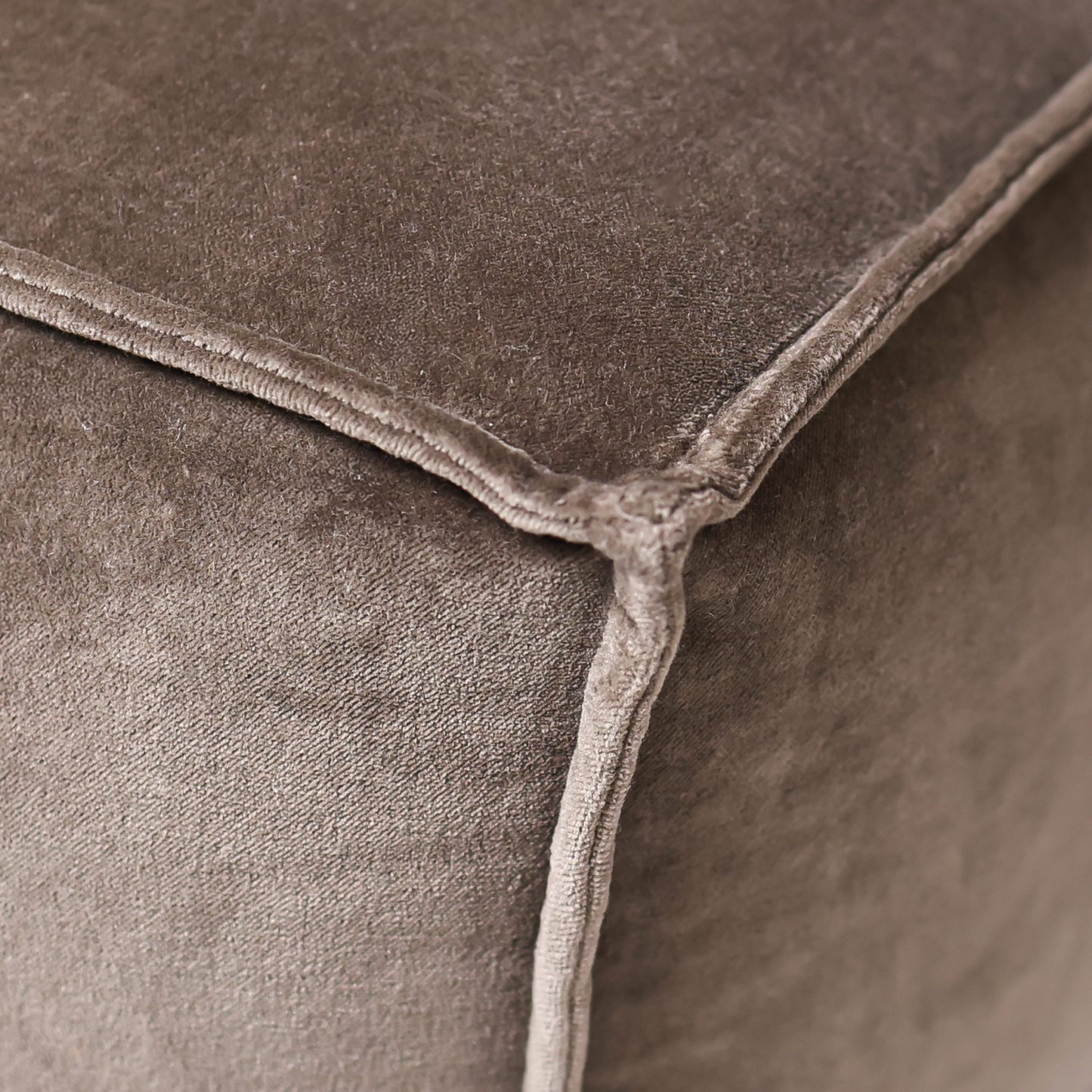 Tomos Brown Cotton Pouffe
