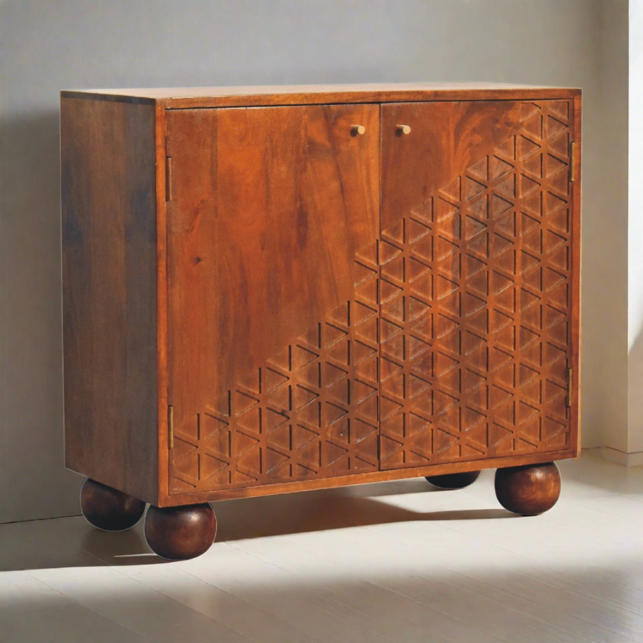 Chestnut Dice Cabinet